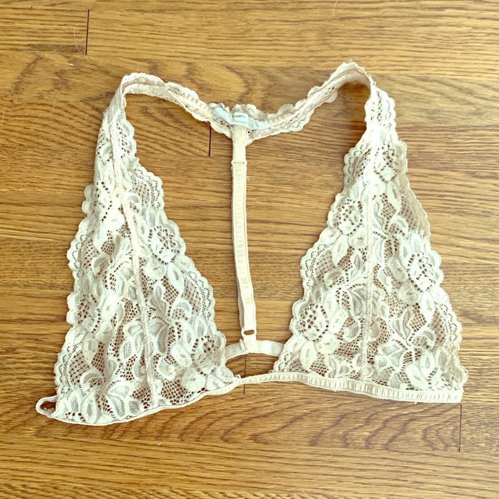 Cream Colored Vestique Bralette